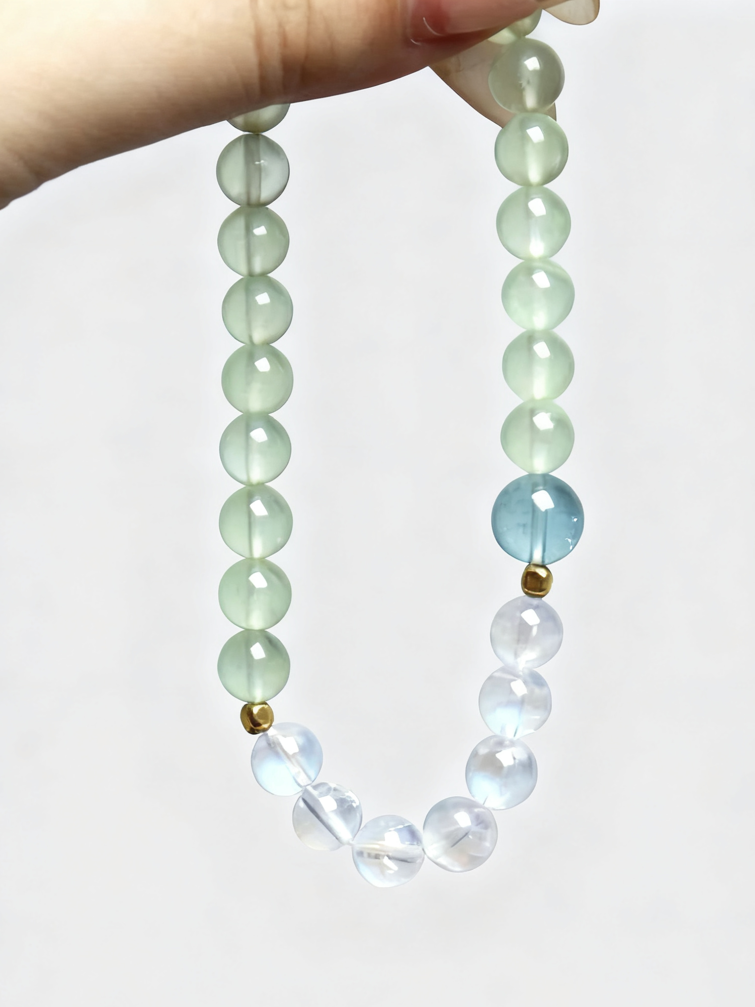 Wood+Water Aquamarine Bracelet