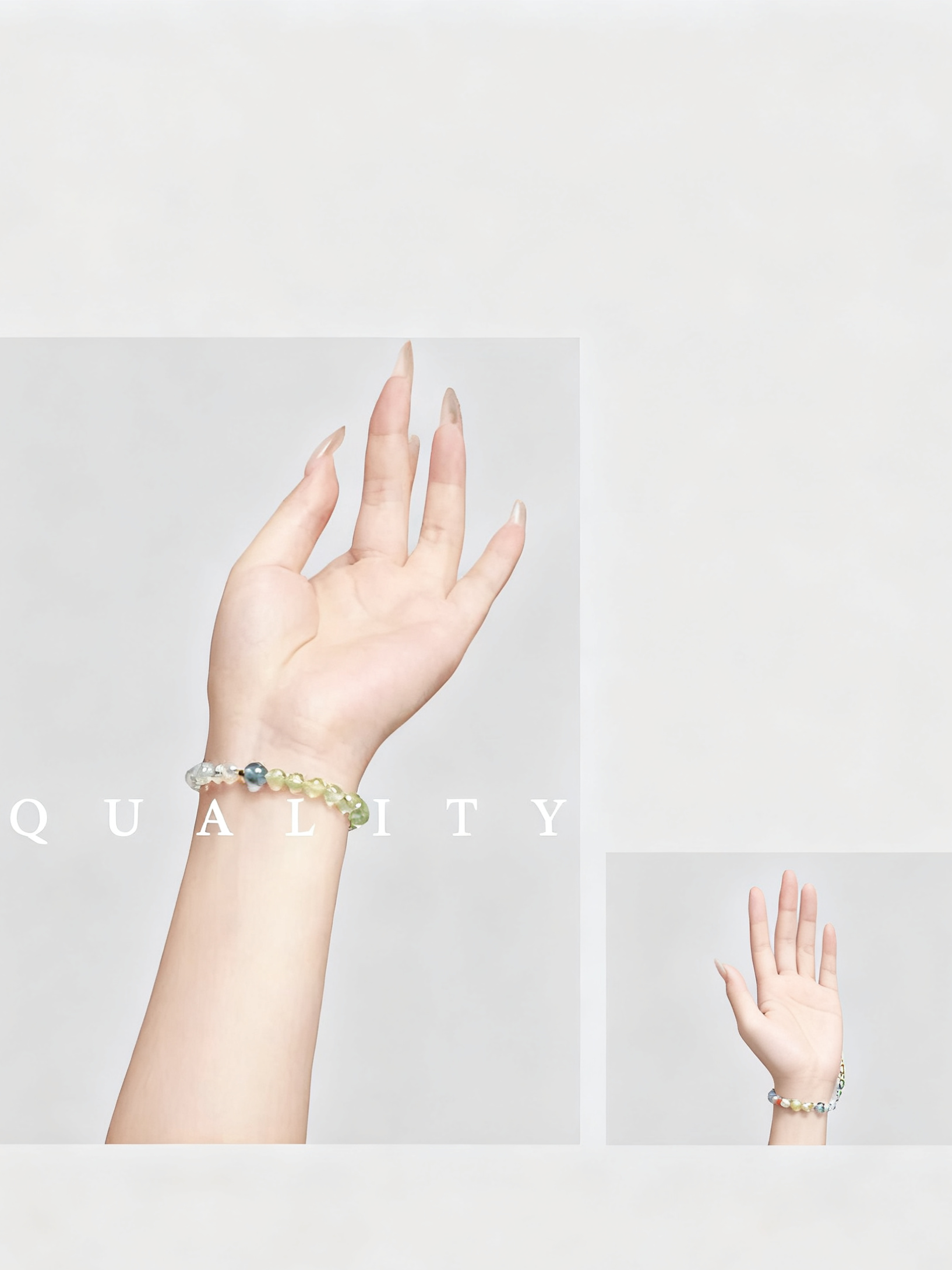 Wood+Water Aquamarine Bracelet