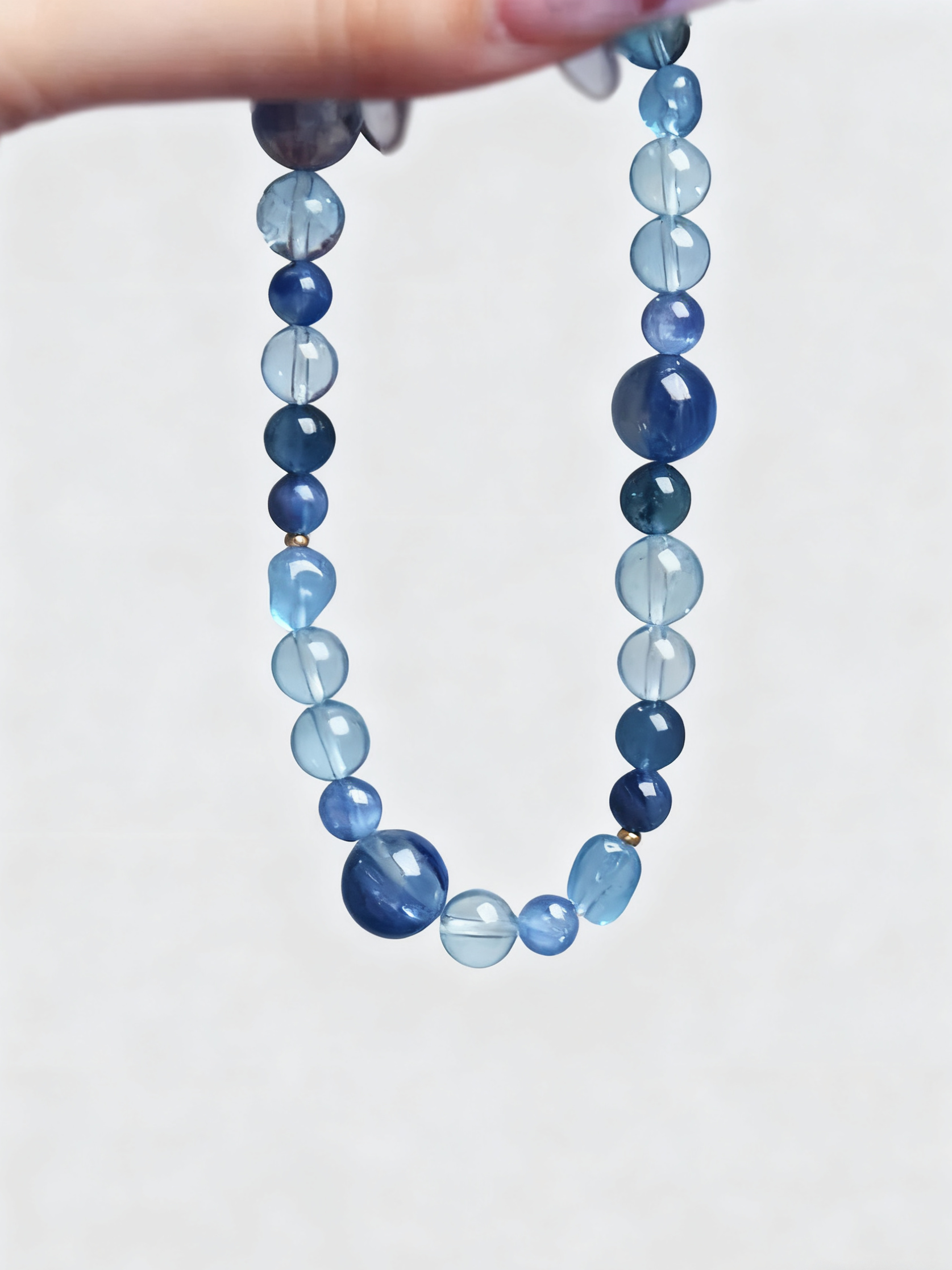 Water Aquamarine & Kyanite Bracelet