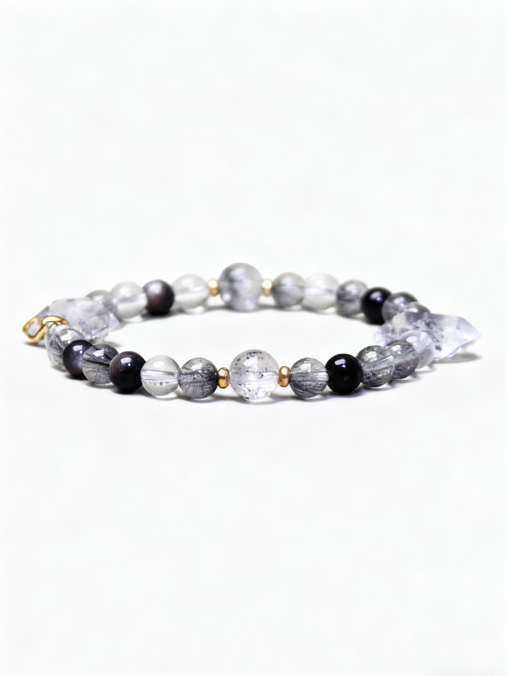 Metal + Water Silver Rhodonite Bracelet