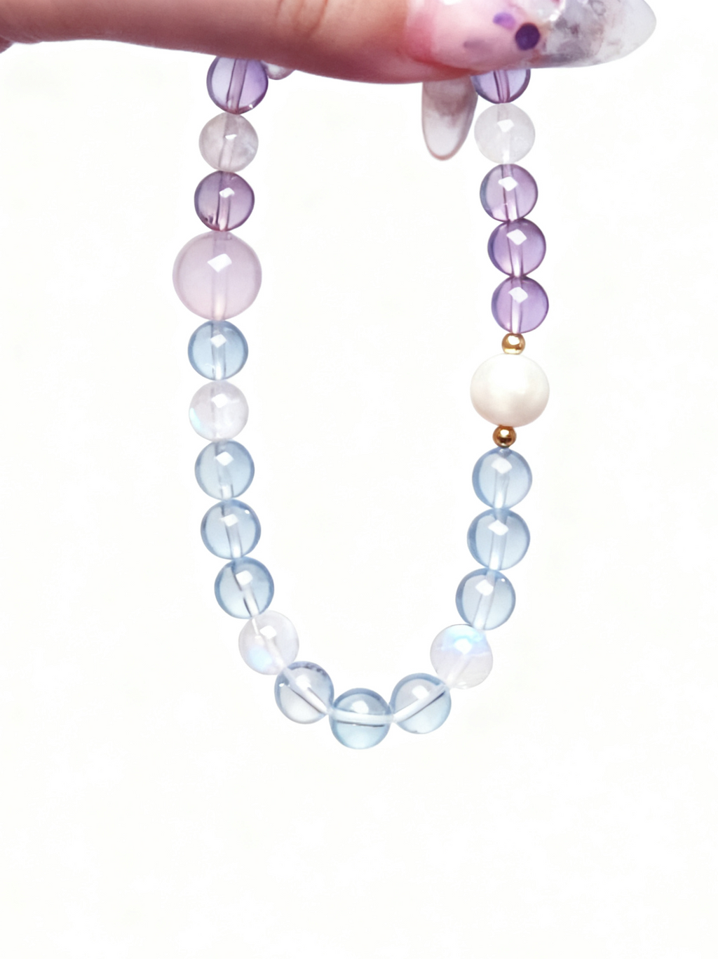 Fire+Water Aquamarine & Amethyst Bracelet