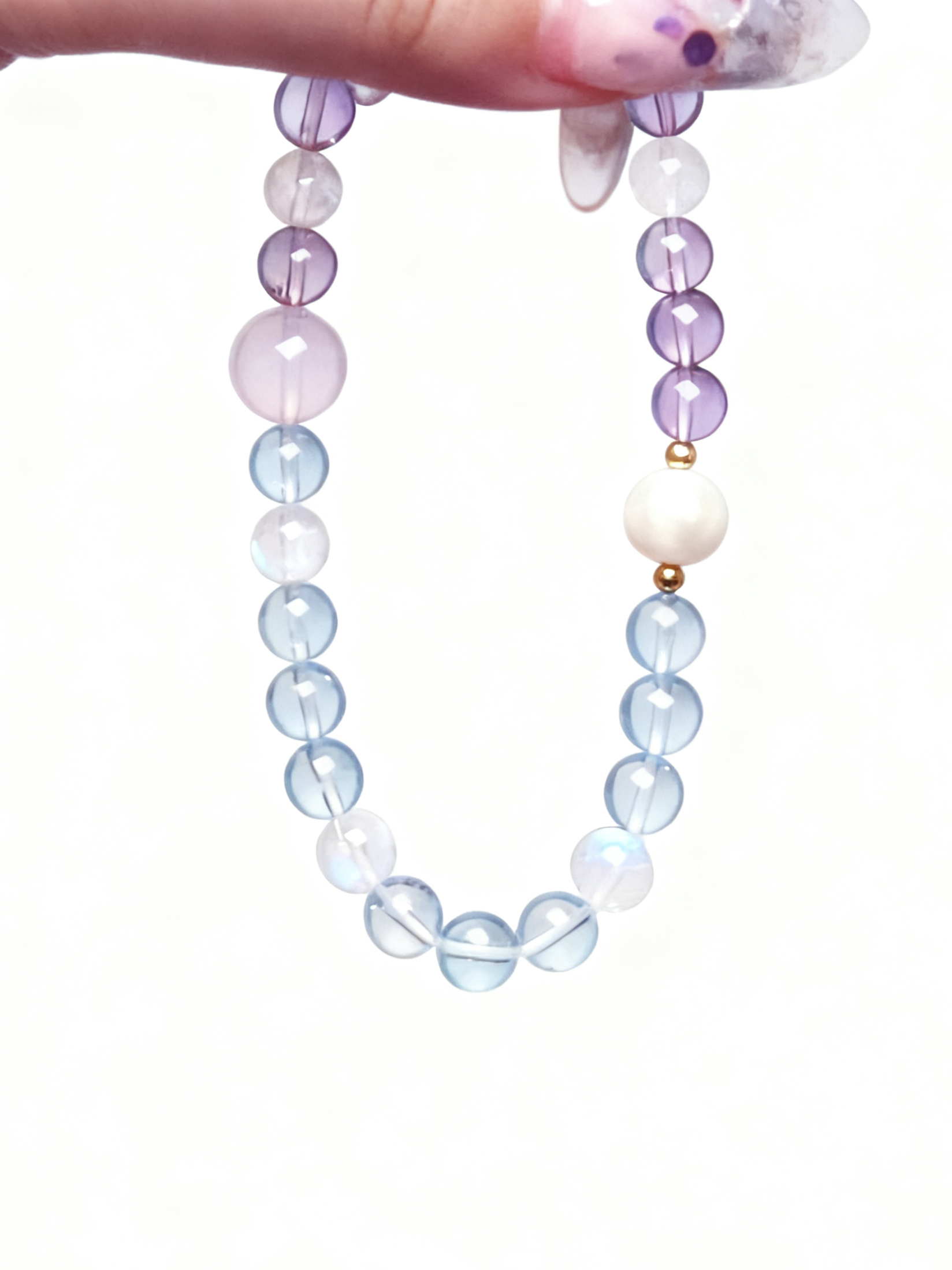 Fire+Water Aquamarine & Amethyst Bracelet