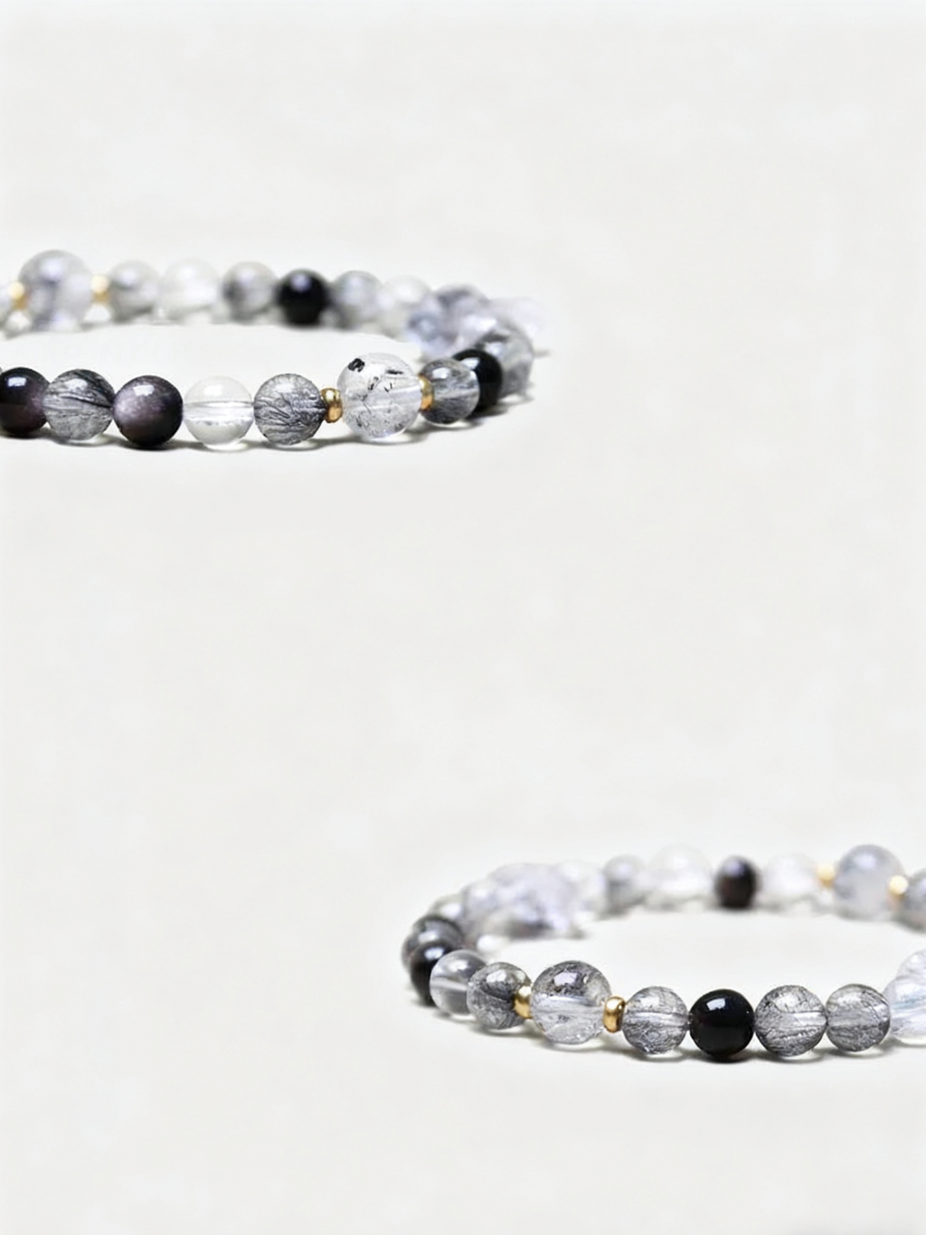 Metal + Water Silver Rhodonite Bracelet