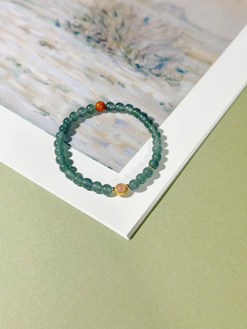 Water Icy Blue Water Jadeite Bracelet