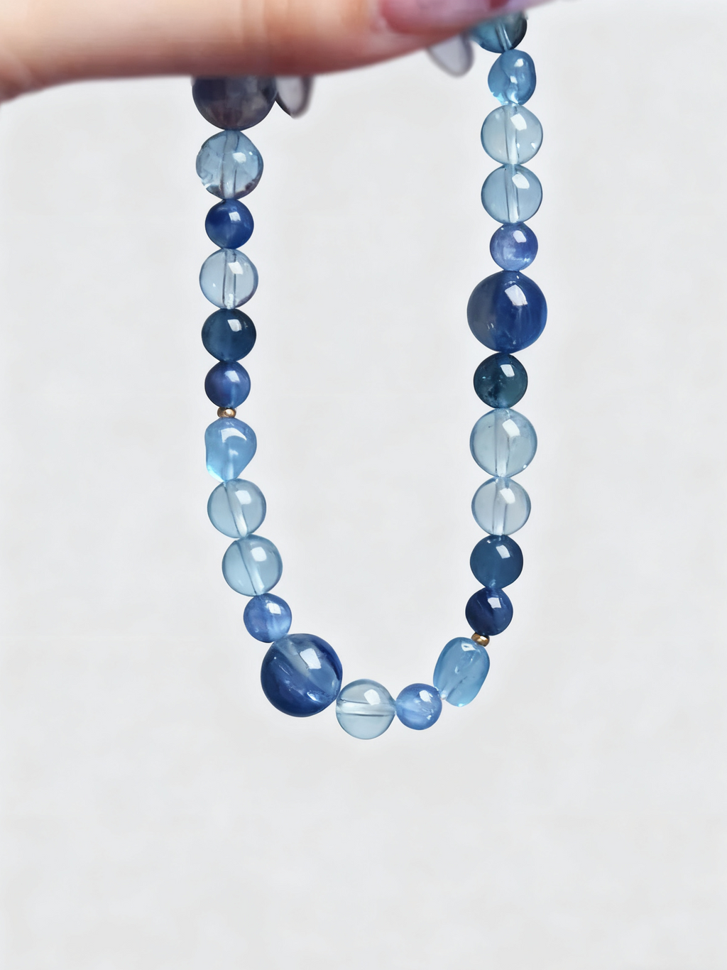 Water Aquamarine & Kyanite Bracelet
