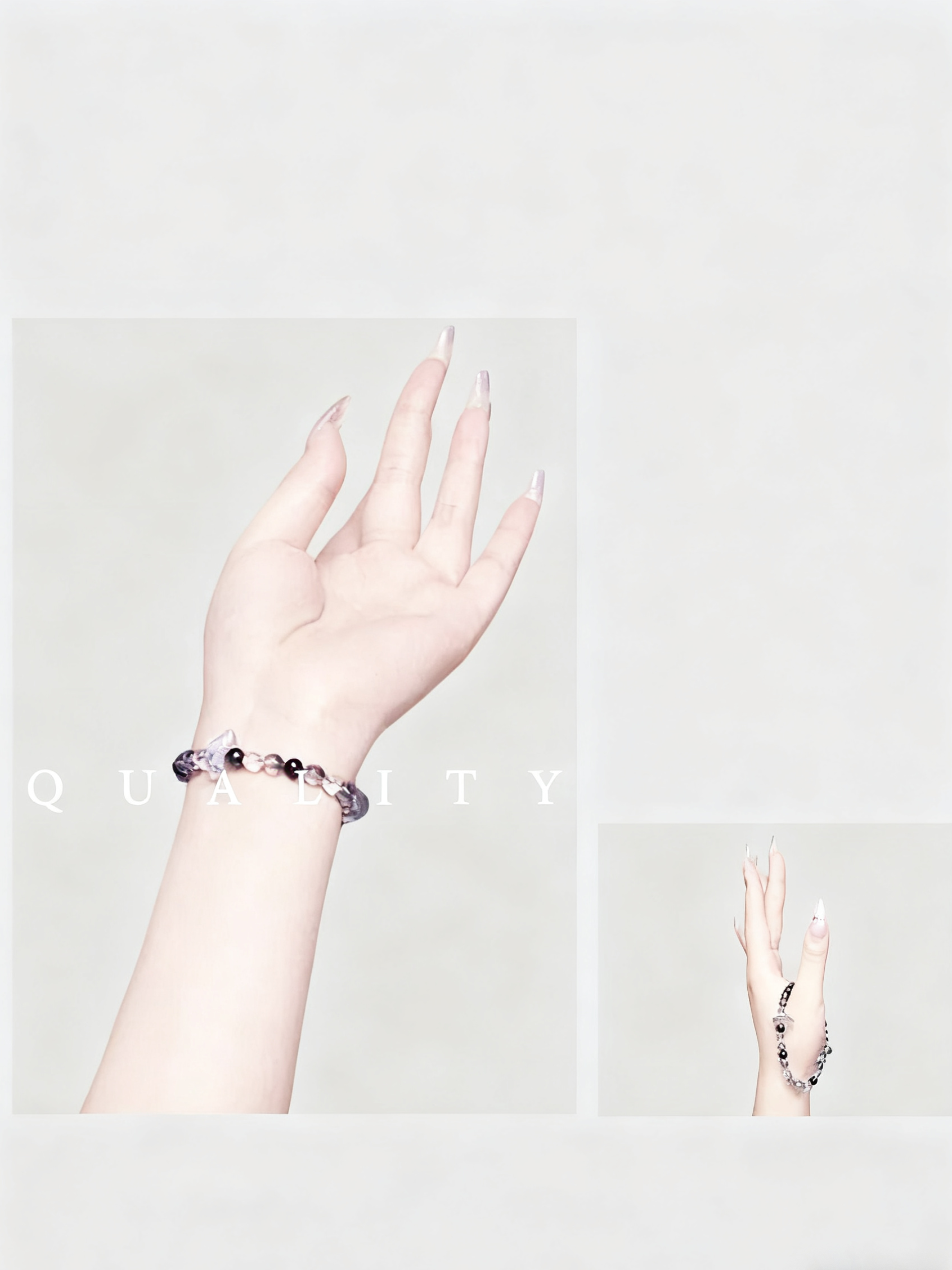 Metal + Water Silver Rhodonite Bracelet