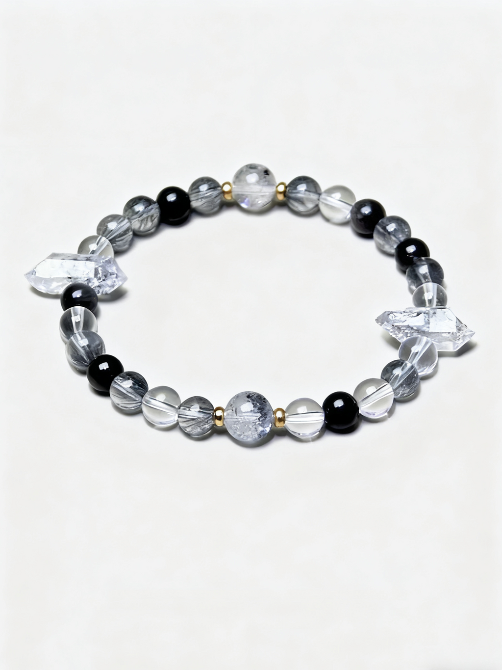 Metal + Water Silver Rhodonite Bracelet