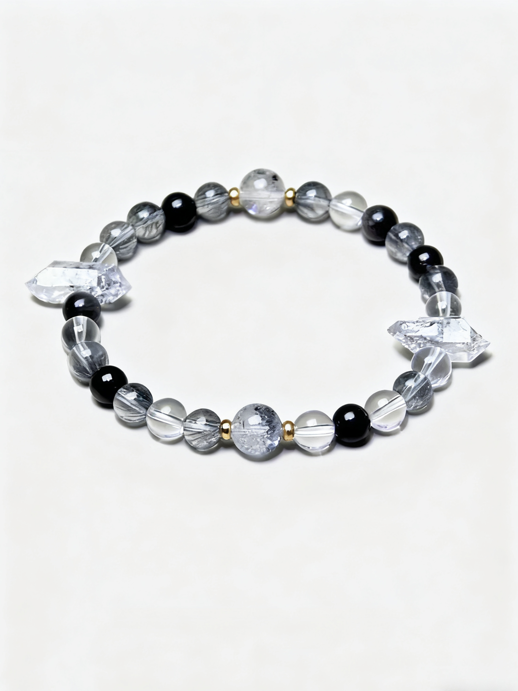 Metal + Water Silver Rhodonite Bracelet