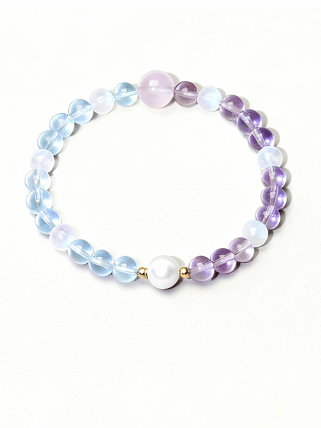 Fire+Water Aquamarine & Amethyst Bracelet